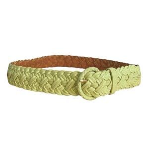 Light Green Vintage Talbots Woven Leather Belt (XS/S)
